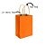Sacola de Papel Kraft Laranja P 17,5x8,5x21,5 - Imagem 2