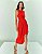 Vestido Midi Crepe Babado - Imagem 1