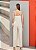 Macacão Amplo Off White Alças Finas - Imagem 3