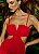 Vestido Vermelho Longo Em Chiffon - Imagem 2
