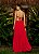 Vestido Vermelho Longo Em Chiffon - Imagem 3