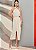 Conjunto Off White Blusa E Saia Midi - Imagem 1