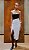 VESTIDO MIDI P&B DETALHE TRICOT - Imagem 1