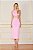Vestido Midi Cora Rosa - Imagem 1