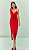 VESTIDO MIDI FRANZIDO LATERAL - Imagem 1