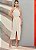 Conjunto Off White Blusa E Saia Midi - Imagem 1