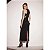 VESTIDO MIDI PRETO COM RECORTES - Imagem 2