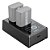 Carregador Duplo P/ Bateria Np-fw50 Smallrig - Imagem 1