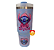 COPO TÉRMICO COM CANUDO  STITCH AZUL 1,2L - Imagem 2