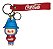 CHAVEIRO 3D - PERSONAGENS - LABUBU CAMISETA COCA-COLA E CHAPEU AZUL - Imagem 1