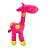 PELÚCIA GIRAFA ROSA COM PINTAS COLORIDAS 34CM - Imagem 3
