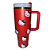 COPO TÉRMICO COM CANUDO HELLO KITTY VERMELHO 1,2L (LASER) - Imagem 1