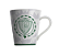 CANECA PORCELANA 290ML - PALMEIRAS (ALLMIX) - Imagem 1