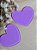 Coração plano glitter (par) - Imagem 9