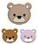 Cabeça de urso Emborrachado (par) - Imagem 1