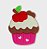 Cupcake Cereja emborrachado (par) - Imagem 1