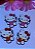 Hello Kitty emborrachado (par) - Imagem 1