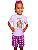 Pijama infantil Cristão - curto (Jesus e as crianças) - Imagem 6