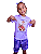 Pijama infantil Cristão - curto (Davi) - Imagem 1