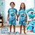 Pijama infantil Cristão - curto (Jonas no fundo do mar) - Imagem 1