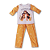 Pijama infantil Jesus e as crianças - calça e manga longa - amarelo - Imagem 4
