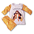 Pijama infantil Jesus e as crianças - calça e manga longa - amarelo - Imagem 2