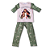 Pijama infantil Jesus e as crianças - calça e manga longa - verde - Imagem 4