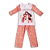 Pijama infantil Jesus e as crianças - calça e manga longa - rosa - Imagem 2