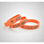 Pulseira de Silicone Cristã - Jesus meu Escolhido - laranja 18cm - Imagem 8