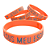 Pulseira de Silicone Cristã - Jesus meu Escolhido - laranja 18cm - Imagem 4