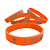 Pulseira de Silicone Cristã - Jesus meu Escolhido - laranja 18cm - Imagem 3