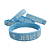 Pulseira de Silicone Cristã - Jesus meu Escolhido - azul 18cm - Imagem 3