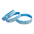 Pulseira de Silicone Cristã - Jesus meu Escolhido - azul 18cm - Imagem 1