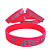 Pulseira de Silicone Cristã - Jesus meu Escolhido - vermelha 18cm - Imagem 3