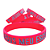 Pulseira de Silicone Cristã - Jesus meu Escolhido - vermelha 18cm - Imagem 4