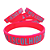 Pulseira de Silicone Cristã - Jesus meu Escolhido - vermelha 18cm - Imagem 5