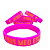 Pulseira de Silicone Cristã - Jesus meu Escolhido - rosa 18cm - Imagem 4