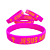 Pulseira de Silicone Cristã - Jesus meu Escolhido - rosa 18cm - Imagem 3