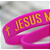 Pulseira de Silicone Cristã - Jesus meu Escolhido - rosa 18cm - Imagem 7