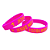 Pulseira de Silicone Cristã - Jesus meu Escolhido - rosa 18cm - Imagem 1
