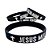 Pulseira de Silicone Cristã - Jesus meu Escolhido - Preta 18 cm e 19 cm - Imagem 3