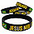 Pulseira de Silicone Cristã BRASIL - Jesus meu Escolhido - Preta 18 cm e 19 cm - Imagem 6