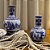 Floreiro Importado Porcelana Azul e Branca Tesouro Tang D17 x A19cm - Imagem 1