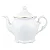 Bule Porcelana Schmidt - Mod. Filetado Ouro Pomerode - Imagem 1