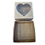 Embalagem Caixa Kraft c/ visor de coração 7cm X7cm X3,5cm - Imagem 3