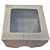 Embalagem Caixa Kraft c/ Visor quadrado 5,9cm x 5,9cm x 3,5cm - Imagem 1