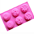 Forma de Silicone Molde Flor Floral 6 Cav - Imagem 2