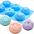 Forma de Silicone Molde Flor Floral 6 Cav - Imagem 1