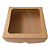Embalagem Caixa Kraft c/ visor quadrada grande 15cm X15cm X4,2cm - 10 unidades - Imagem 2