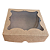 Embalagem Caixa Kraft c/ visor 15cm X15cm X4.2cm - 10 unidades - Imagem 3